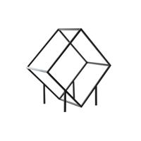 Houtblok standaard DKD Home Decor Staal (57 x 30 x 58 cm) - thumbnail