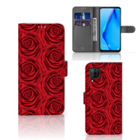 Huawei P40 Lite Hoesje Red Roses - thumbnail