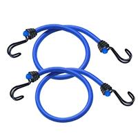 Masterlock Set of 2 bungees 120cm - colour : dark bluedouble reverse hook - 3017EURDAT - thumbnail