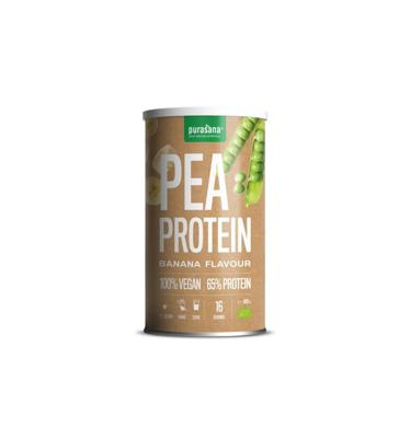 Purasana Erwt proteine banaan vegan bio 400 Gram