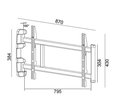 My Wall HP 27 AL TV-beugel Zwenkbaar 81,3 cm (32) - 177,8 cm (70) Zwenkbaar