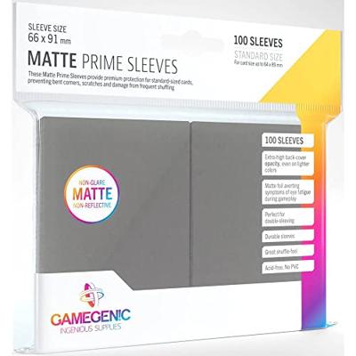 Gamegenic - Sleeves Matte Prime Dark Grey (100 Sleeves)