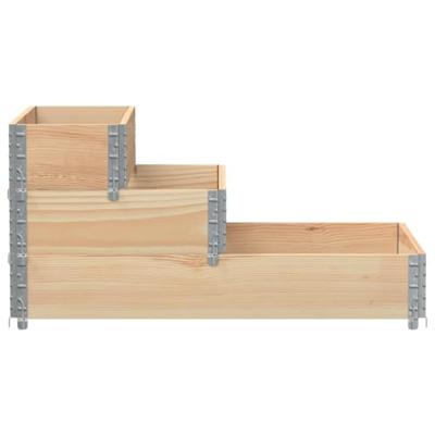 VidaXL Verhoogde plantenbak 3-laags 120x80 cm massief grenenhout VidaXL Verhoogde plantenbak 3-laags 120x80 cm massief grenenhout