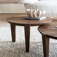 Eleonora Ronde Salontafel 'Davina' Mangohout, 60cm - thumbnail