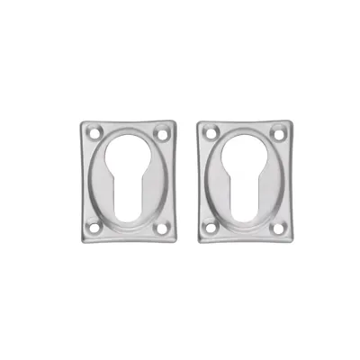 Intersteel rozetten vierkant met profielcilindergat - chroom mat