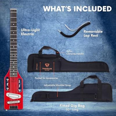 Traveler Guitar Ultra-Light Electric Torino Red met gigbag