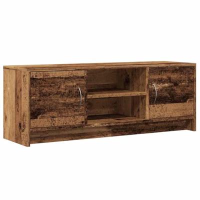 Tv-meubel 102x30x37,5 cm bewerkt hout oud houtkleurig Tv-meubel 102x30x37,5 cm bewerkt hout oud houtkleurig