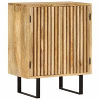 Dressoir met 2 deuren 55x35x70 cm massief mangohout - thumbnail