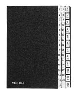 PAGNA Lessenaarordner 24441-04 Classic Hardkarton Zwart DIN A4 Aantal vakken: 44 1-31, 1-12, Jan.-Dez. - thumbnail