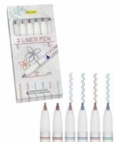 Fineliner Online 2-lijnen assorti doos à 6 stuks - thumbnail