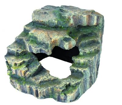 TRIXIE REPTILAND HOEKROTS REGENWOUD MET SCHUILPLAATS EN PLATFORM 19X17X17 CM