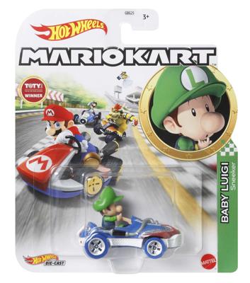 Hot Wheels Mario Kart - Baby Luigi Sneeker Kart