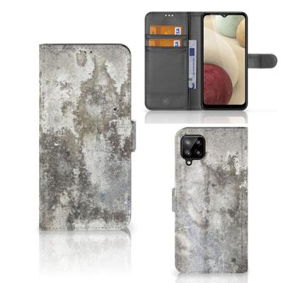 Samsung Galaxy A12 | Bookcase | Beton Print