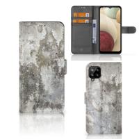 Samsung Galaxy A12 | Bookcase | Beton Print - thumbnail