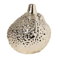 Vaasje bol - zilverkleurig - ø12.5x11 cm - thumbnail