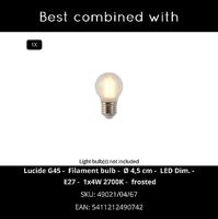 Lucide OTONA - Tafellamp - Ø 25 cm - 1xE27 - Zwart - thumbnail