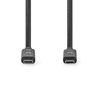 USB 3.1-Kabel (Gen2) | USB-C Male - USB-C Male | 1,0 m | Zwart - thumbnail