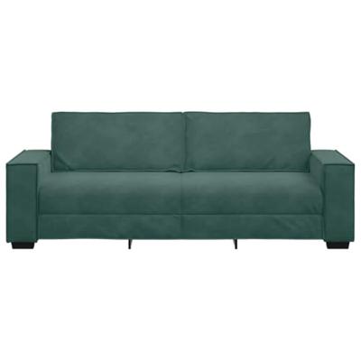 Driezitsbank 180 cm fluweel donkergroen Driezitsbank 180 cm fluweel donkergroen