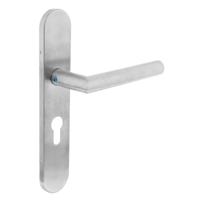 Intersteel Deurkruk Jura hoek 90° op schild profielcilindergat 55mm EN1906/4 - RVS - thumbnail