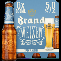 Brand Weizen Bier Fles 6 x 300ml bij Jumbo - thumbnail