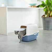 Rotho bailey kattenbak eco blauw/zand - thumbnail