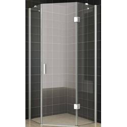 Saqu Jogay douchecabine vijfhoekig 90x90x200cm helder nanoglas/chroom