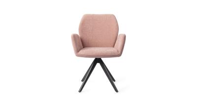 Jesper Home Eetkamerstoel 'Misaki' Turn Black, kleur Anemone