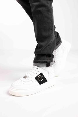 Philipp Plein Sneakers 76452 Dames/Kids Wit/Zwart - Maat 37 - Kleur: WitZwart | Soccerfanshop