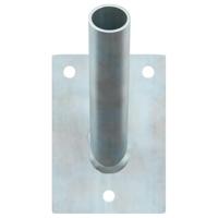 VidaXL Vlaggen mast houder zilver 10,5 x 7,5 x 0,25 cm staal - thumbnail