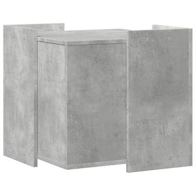 VidaXL Kattenbakkast 53x53x51 cm bewerkt hout betongrijs