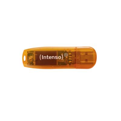 USB stick INTENSO FAELAP0282 USB 2.0 64 GB Oranje 64 GB USB stick - thumbnail