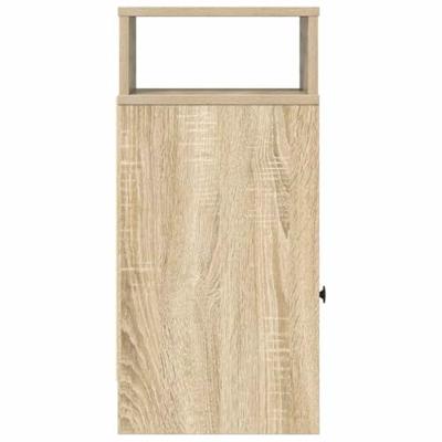 Nachtkastjes 2 st met lade 25x31x66 cm sonoma eikenkleurig