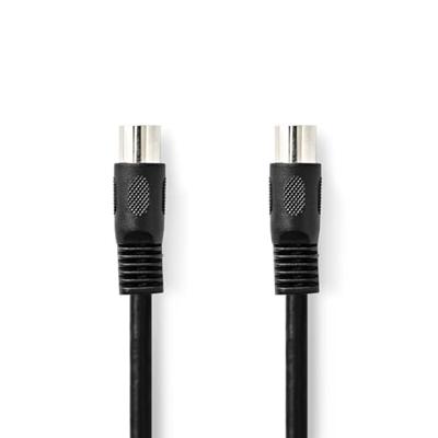 Nedis DIN-Audiokabel | DIN 5-Pins Male | DIN 5-Pins Male | Vernikkeld | 1.00 m | Rond | PVC | Zwart | Label - CAGL20000BK10 Nedis DIN-Audiokabel | DIN 5-Pins Male | DIN 5-Pins Male | Vernikkeld | 1.00 m | Rond | PVC | Zwart | Label - CAGL20000BK10