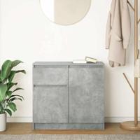Dressoir met lade 71x35x65 cm spaanplaat betongrijs - thumbnail