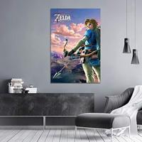 Poster The Legend of Zelda - Breath of the Wild Hyrule Scene Landscape 61x91,5cm - thumbnail