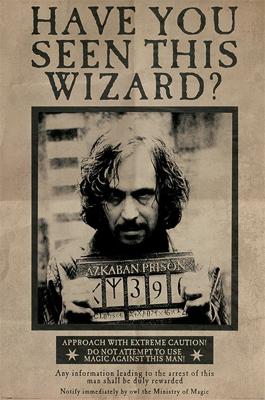 Poster Harry Potter - Wanted Sirius Black 61x91,5cm Poster Harry Potter - Wanted Sirius Black 61x91,5cm