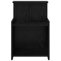 Nachtkastje 2 pcs Zwart eiken 40 x 35 x 60 cm Bewerkt hout - thumbnail