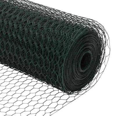 VidaXL Afrasteringspaal groen 25 x 0,4 m (13 mm gaas) staal en pvc