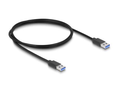 DeLOCK externe 3-poort usb-hub met borgschroef (zwart)