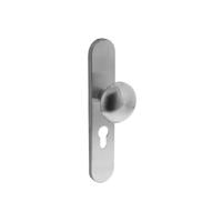 Intersteel Knop op schild profielcilindergat 55mm - RVS - thumbnail