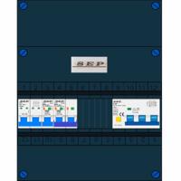 SEP 3 groepenkast 3 aardlekautomaten B16 30mA + kookgroep + krachtgroep 400V - thumbnail