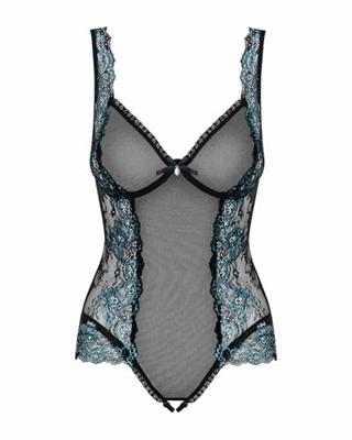 Kanten Bodysuit Obsessive Zwart S/M