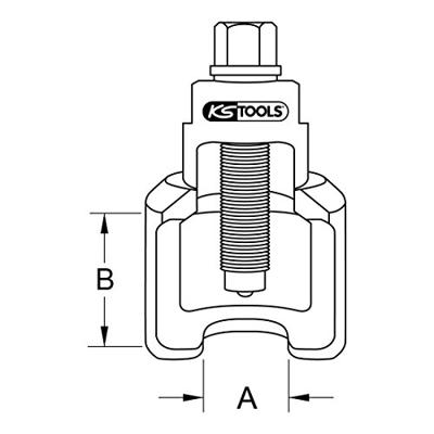 KS Tools 4600470 Poelietrekkerstolp