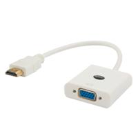 Savio CL-27 video kabel adapter 0,2 m VGA (D-Sub) HDMI Type A (Standaard) Wit - thumbnail