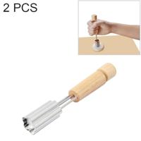 2 stks RVS bakken biscuit Mould fruit en groenten snijden mallen tools (bloem vorm) - thumbnail