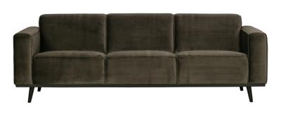 WOOOD Bank 'Statement' 3-zits, Velvet, kleur Warm Groen