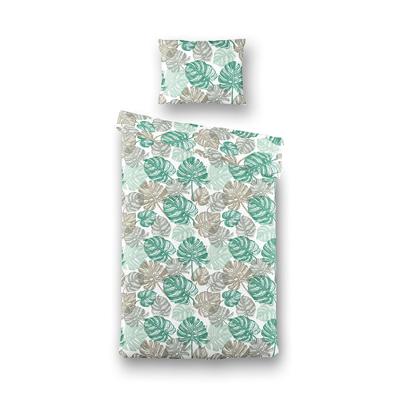 Presence Dekbedovertrek Flanel - Botanical 1-persoons (140 x 220 cm + 1 kussensloop) Dekbedovertrek