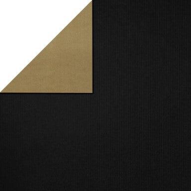 Cadeaupapier - Geschenkpapier - Black | gold 50 cm