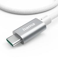 Hama Oplaadkabel USB C - USB C Full-Featured USB 3.2 GEN2 10Gbit/s 150 cm Wit/Aluminium - thumbnail