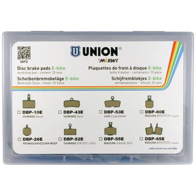 UNION schijfremblokset dbp-65e e-bike organisch/kevlar (25pr) UNION schijfremblokset dbp-65e e-bike organisch/kevlar (25pr)